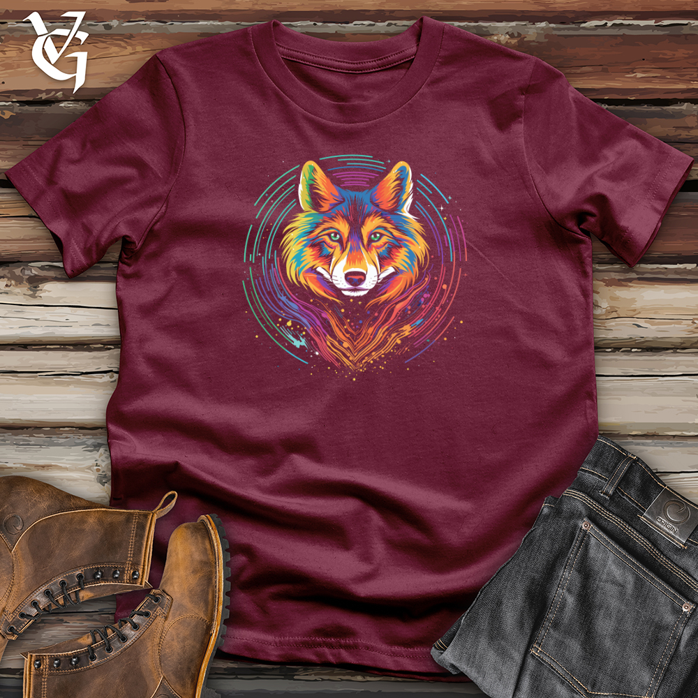 Viking Goods Cosmic Fox Vibrance Softstyle Tee Maroon / L