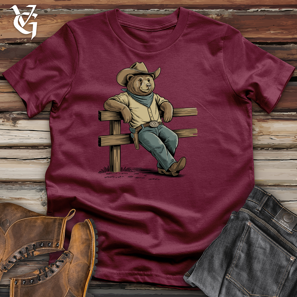 Viking Goods Cowboy Bear Tee Maroon / L