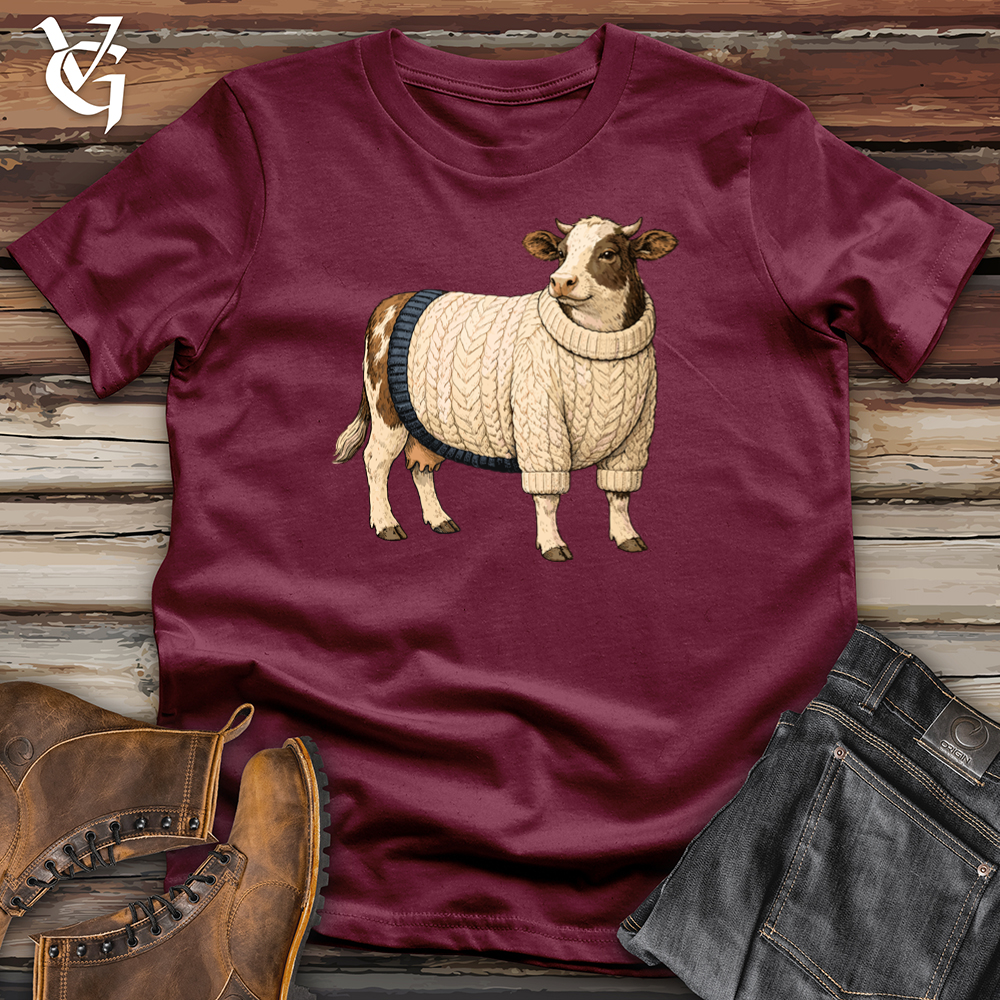 Viking Goods Cozy Cow Tee Maroon / L