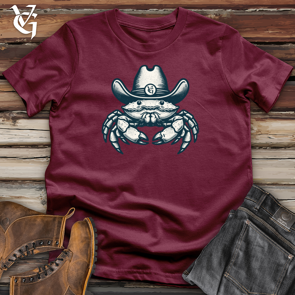 Viking Goods Crab wearing a hat Softstyle Tee Maroon / L