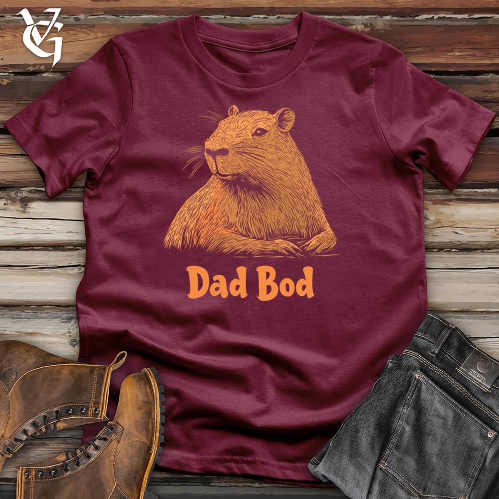 Viking Goods Dad Bod Capybara Softstyle Tee Maroon / L