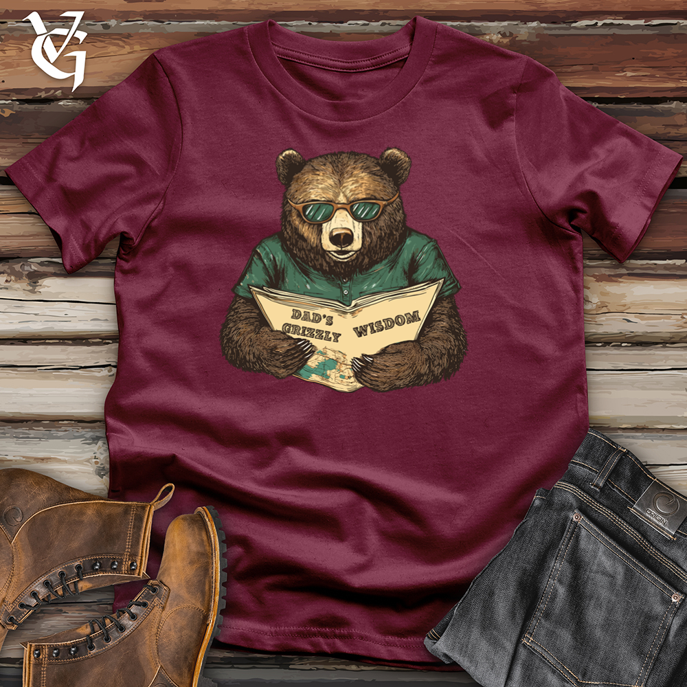 Viking Goods Dad's Grizzly Wisdom Softstyle Tee Maroon / L