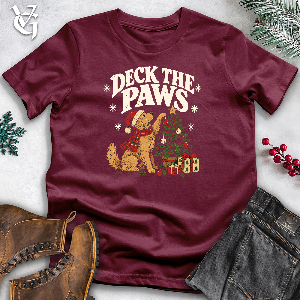Viking Goods Deck The Paws Softstyle Tee Maroon / L