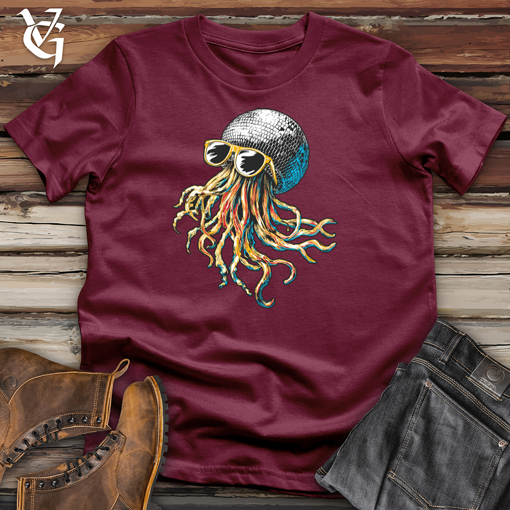 Viking Goods Disco Jellyfish Softstyle Tee Maroon / L