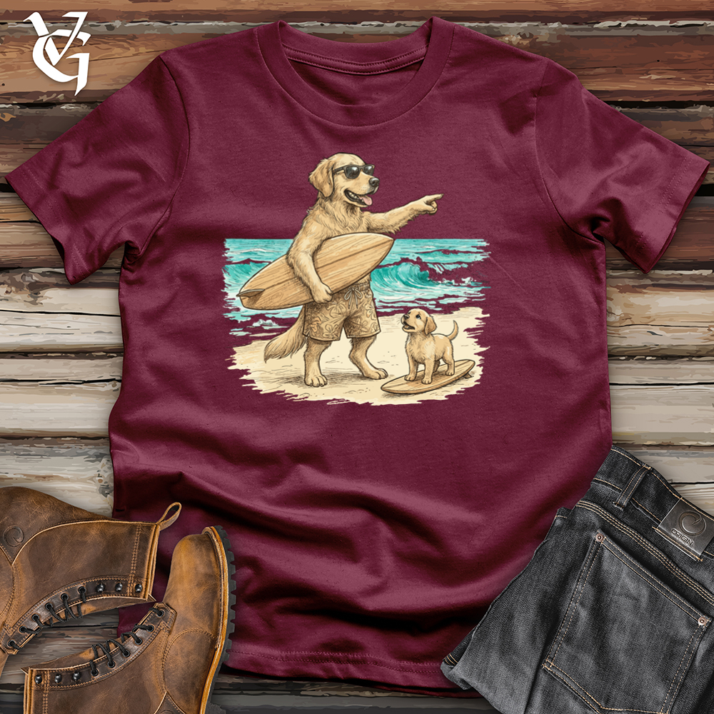 Viking Goods Dog Surf Instructor Tee Maroon / L