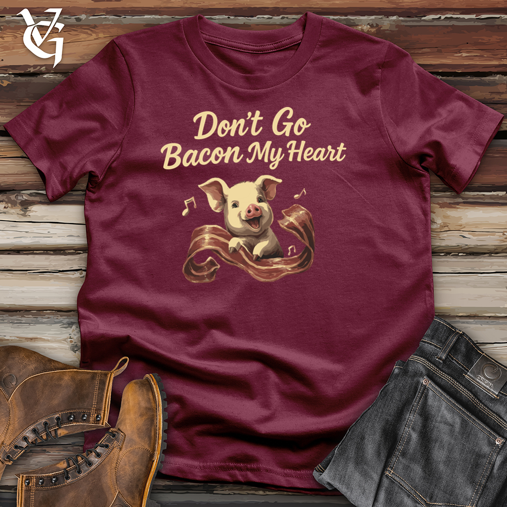 Viking Goods Don't Go Bacon My Heart Pig Softstyle Tee Maroon / L