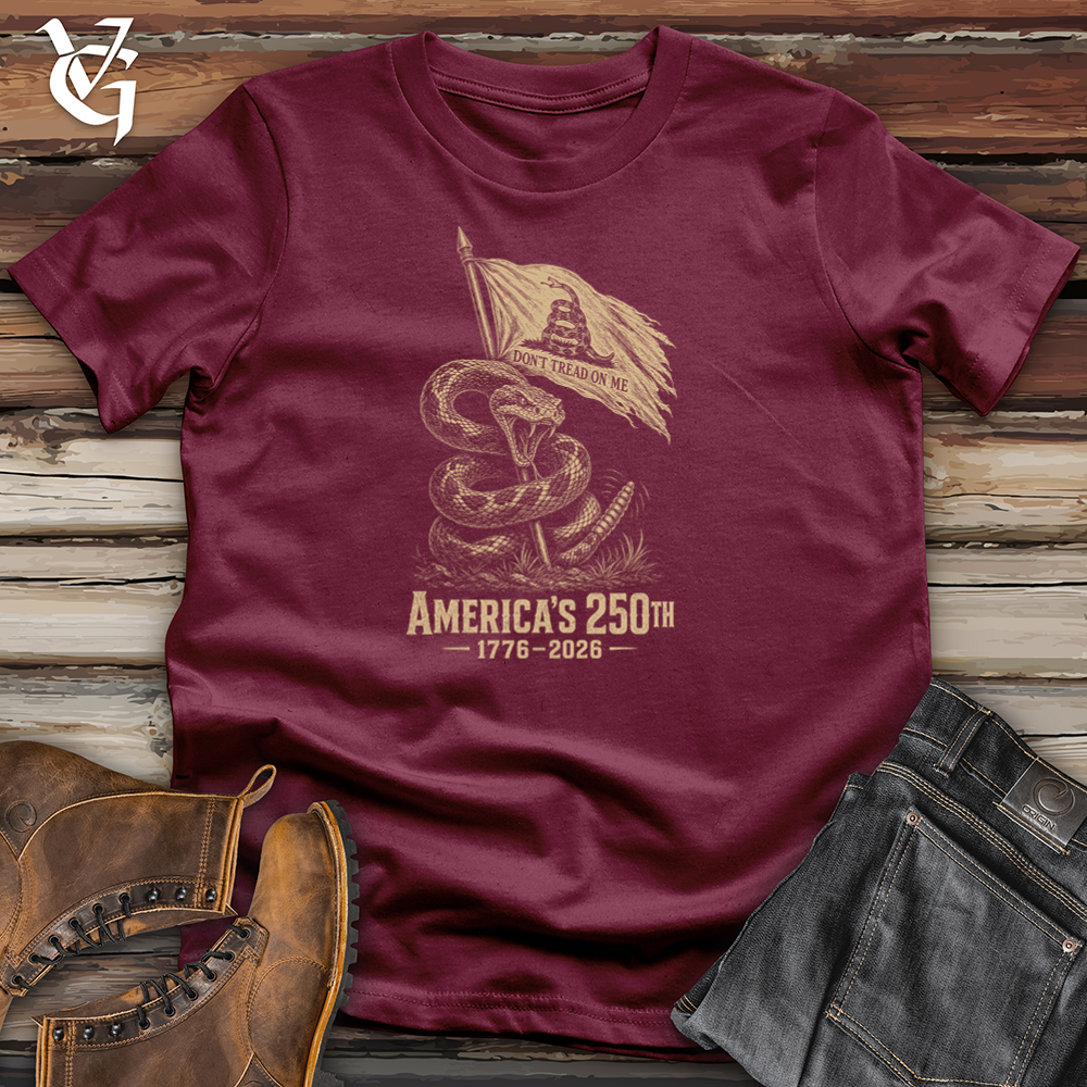 Viking Goods Don't Tread Snake Softstyle Tee Maroon / L