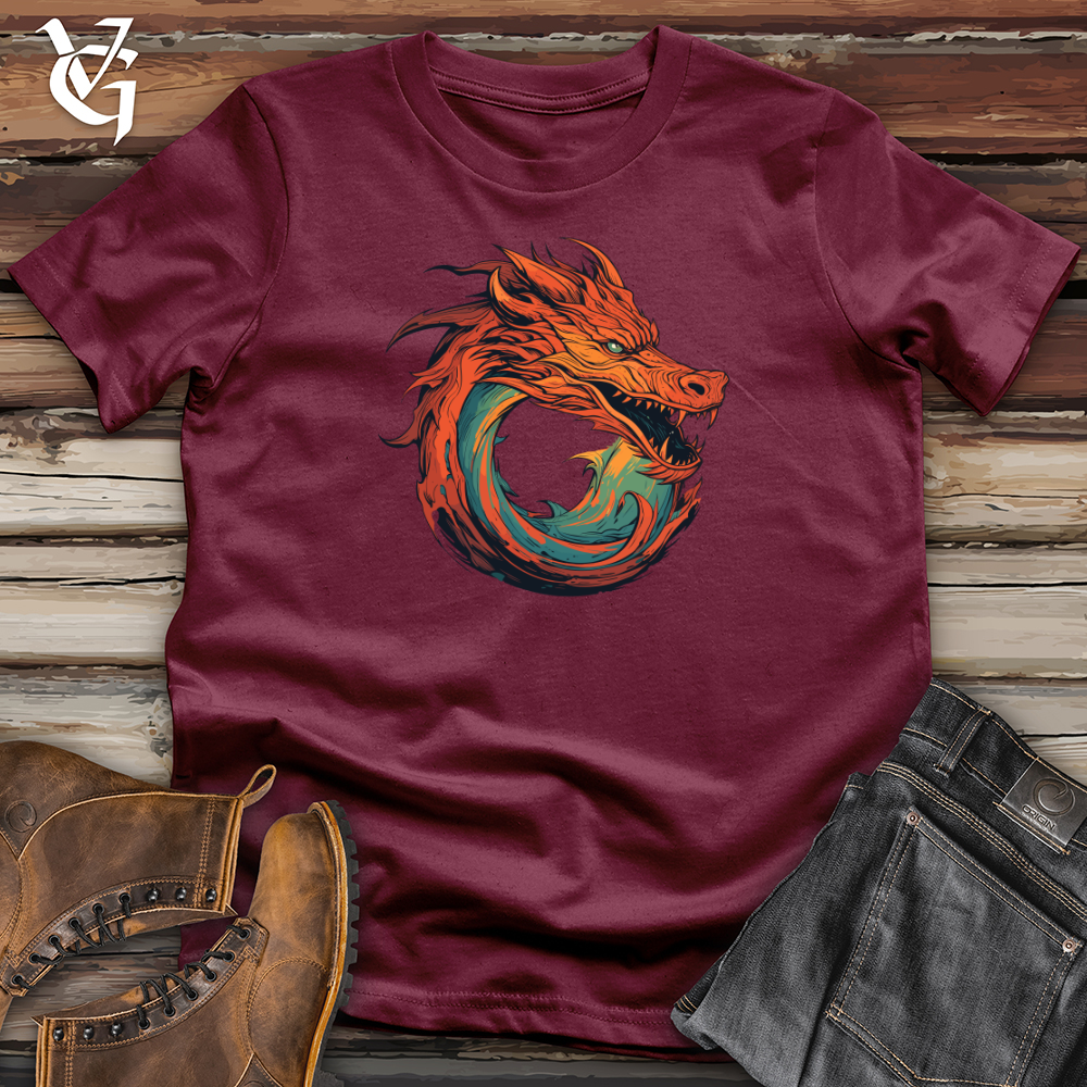 Viking Goods Dragon Whirlwind Fury Softstyle Tee Maroon / L