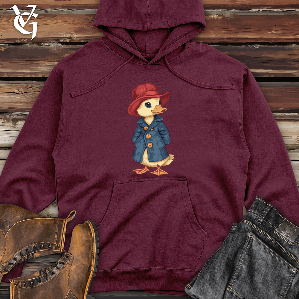 Viking Goods Duckling Detective Chic Midweight Hooded Sweatshirt Maroon / L