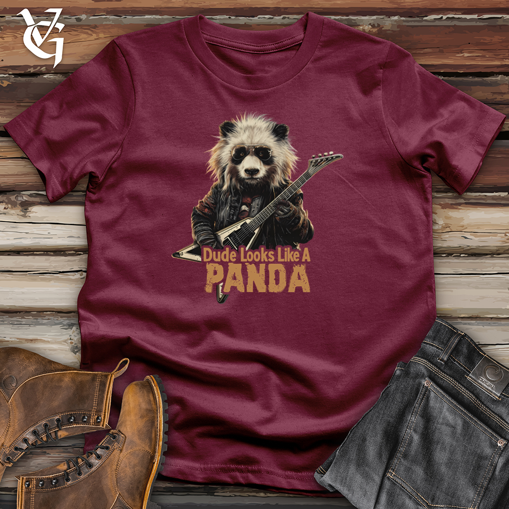 Viking Goods Dude Looks Like A Panda Softstyle Tee Maroon / L