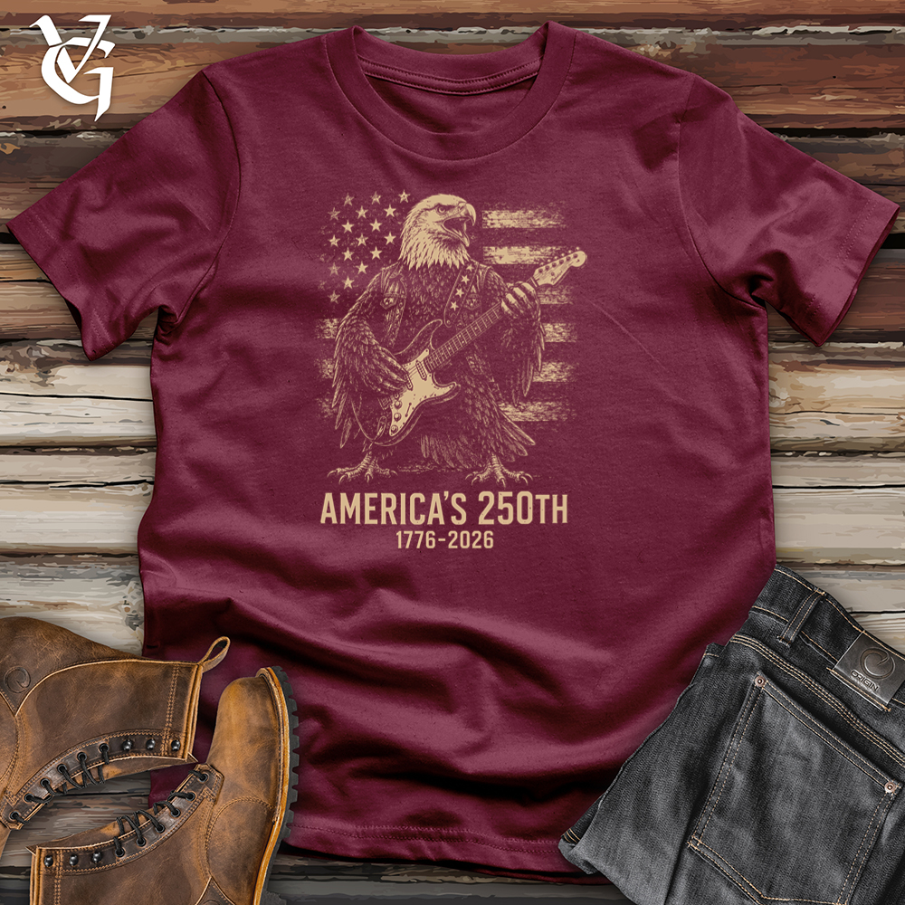 Viking Goods Eagle American Rock Softstyle Tee Maroon / L