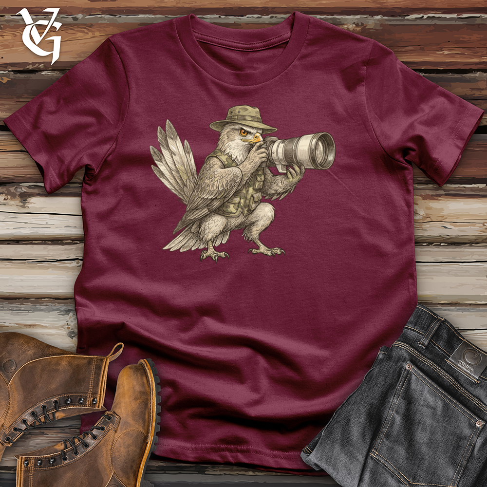 Viking Goods Eagle Photographer Tee Maroon / L