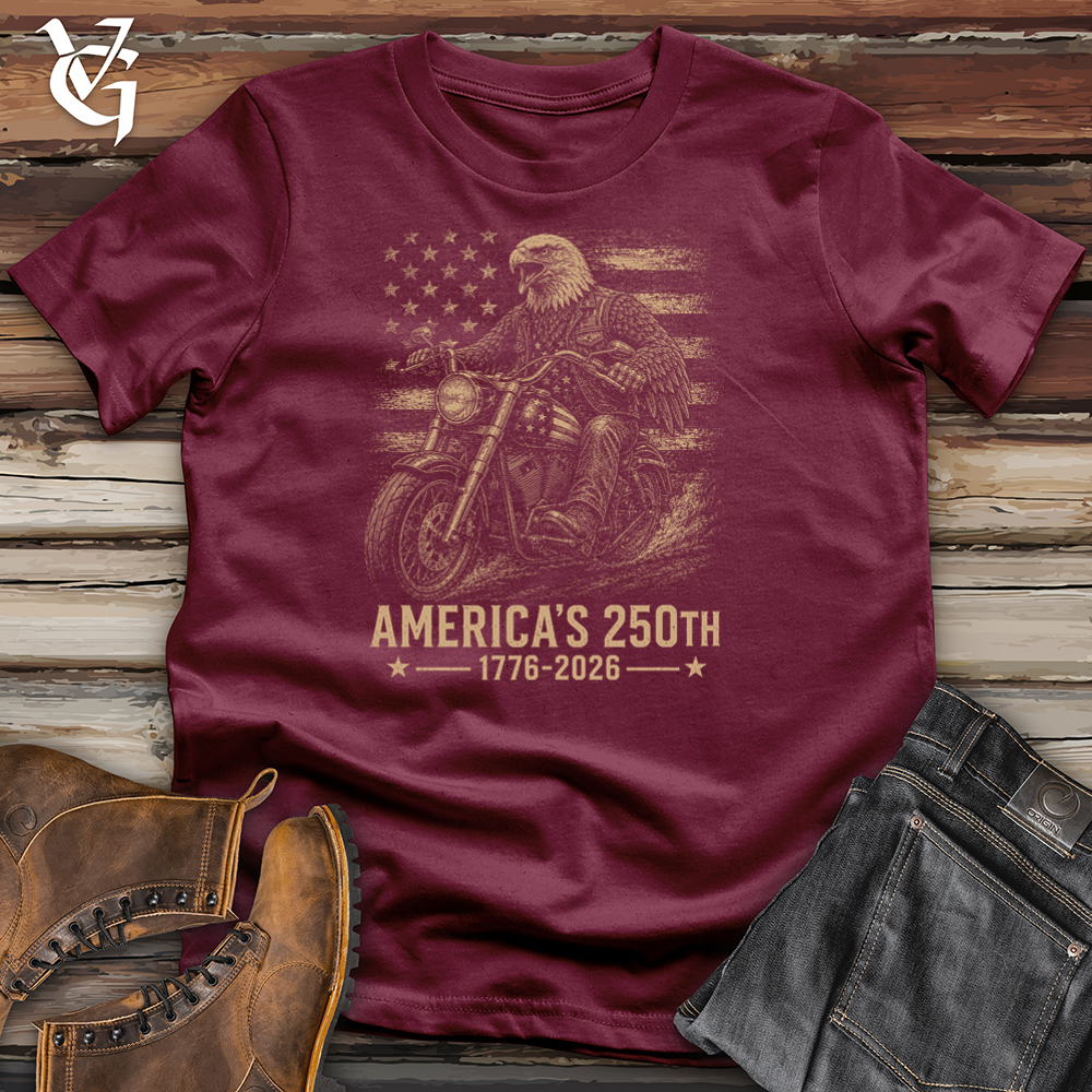 Viking Goods Eagle Riding Motorcycle A250 Softstyle Tee Maroon / L
