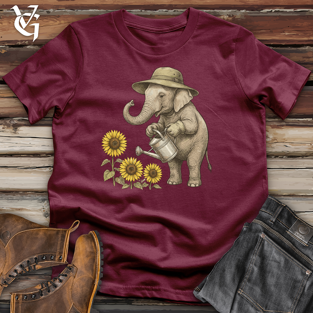 Viking Goods Elephant Gardener Tee Maroon / L