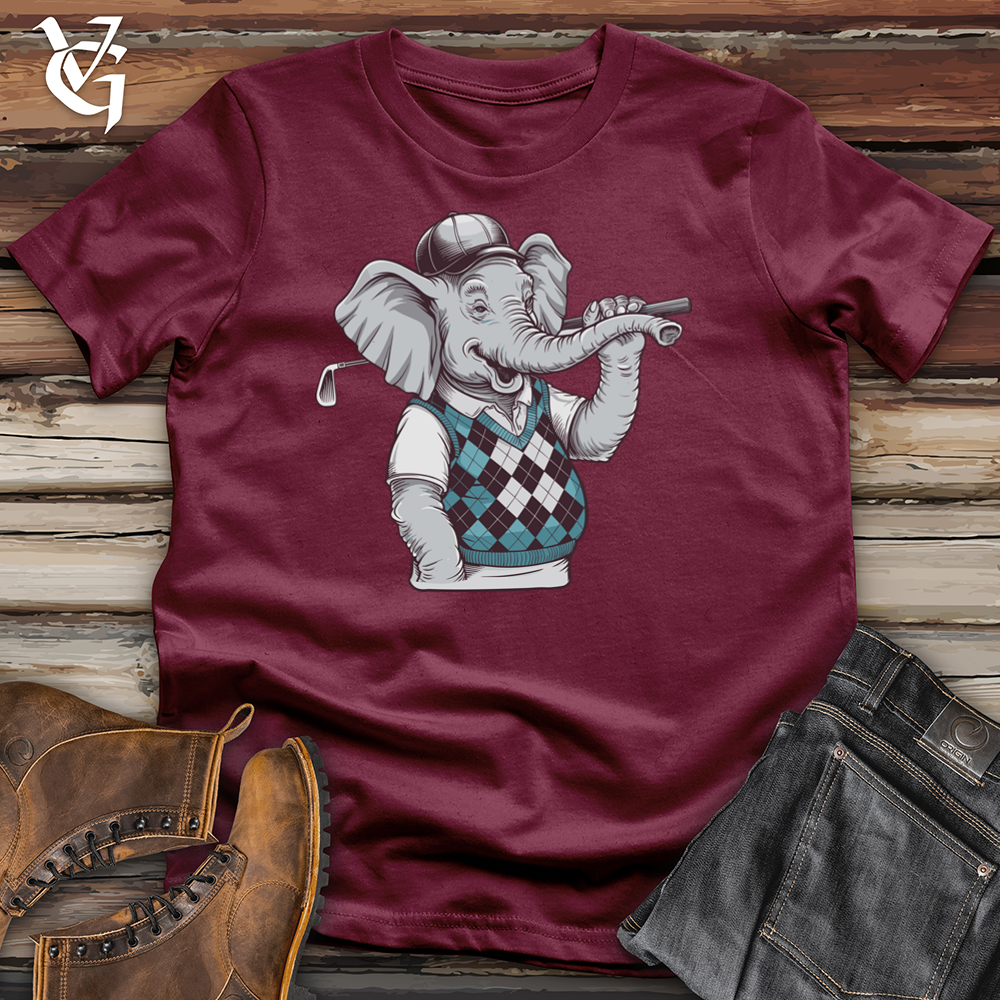 Viking Goods Elephant Golf Softstyle Tee Maroon / L