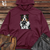 Viking Goods English Shepherd Shutterbug Charm Midweight Hooded Sweatshirt Maroon / L