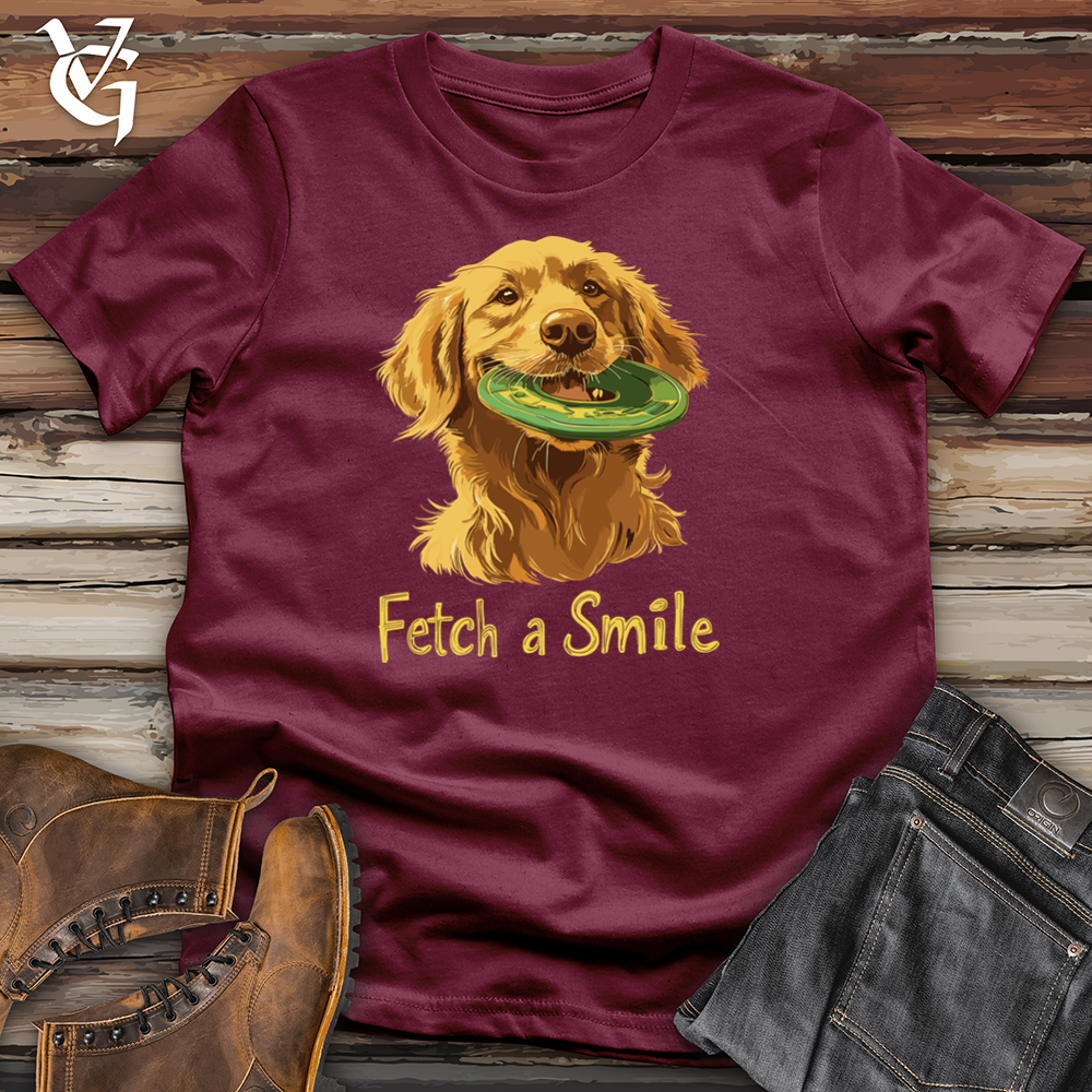 Viking Goods Fetch A Smile Softstyle Tee Maroon / L