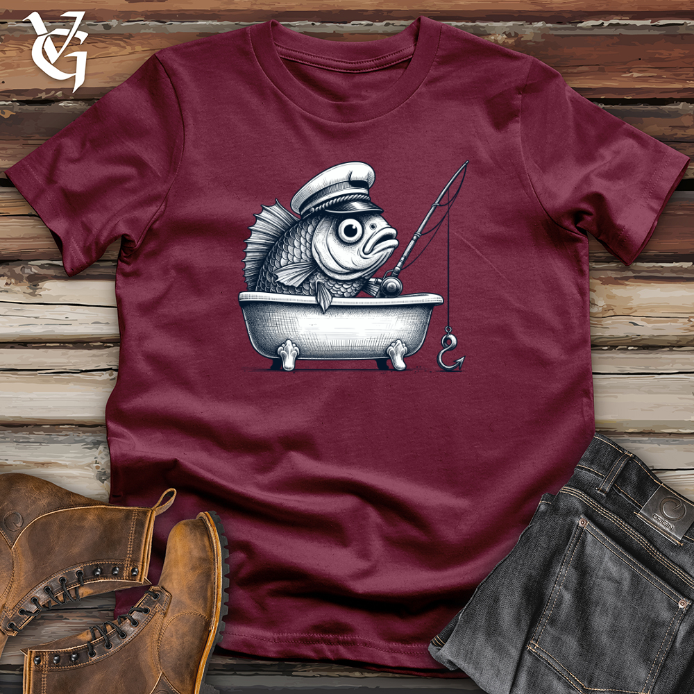 Viking Goods Fish Catching Fish Softstyle Tee Maroon / L