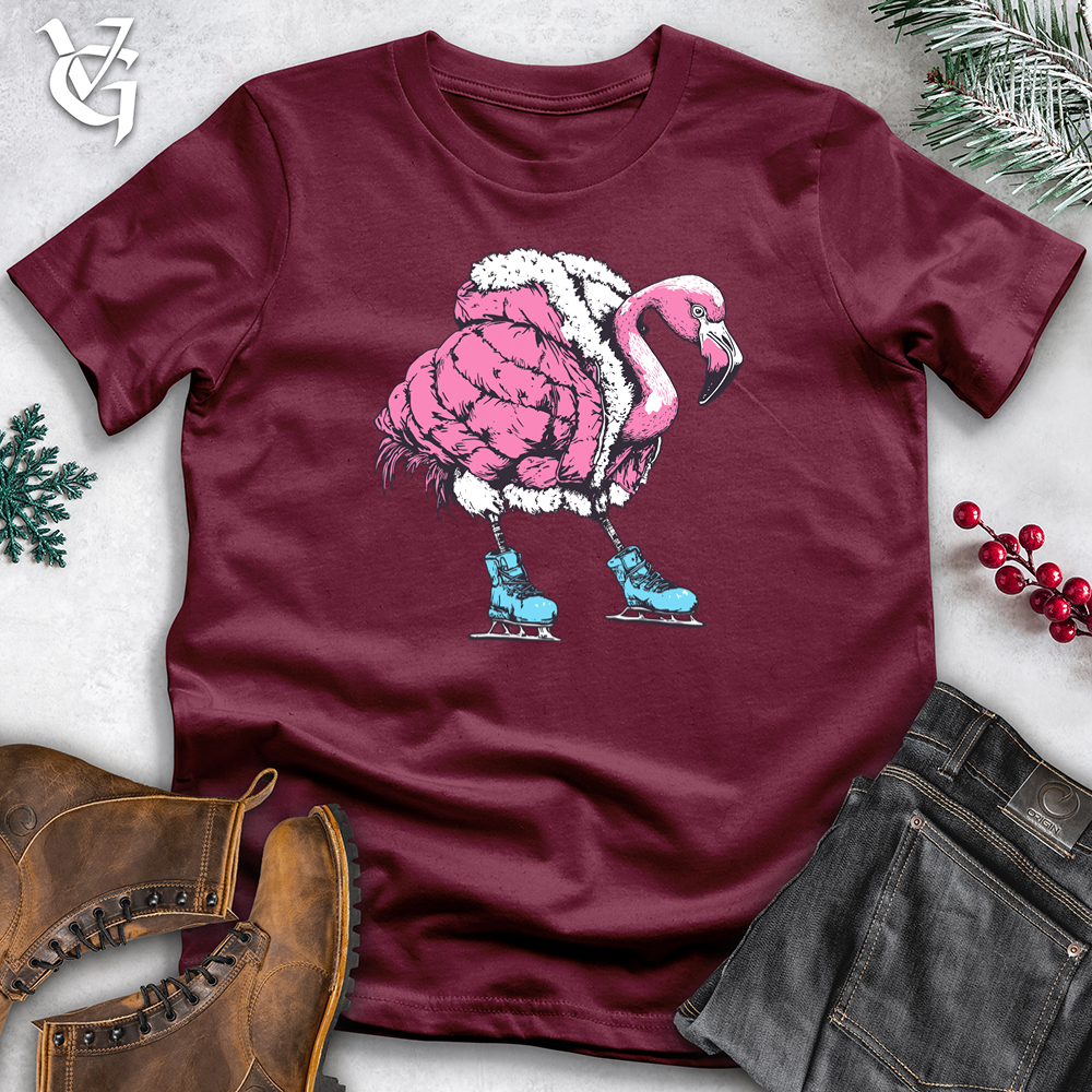 Viking Goods Flamingo Skates Softstyle Tee Maroon / L