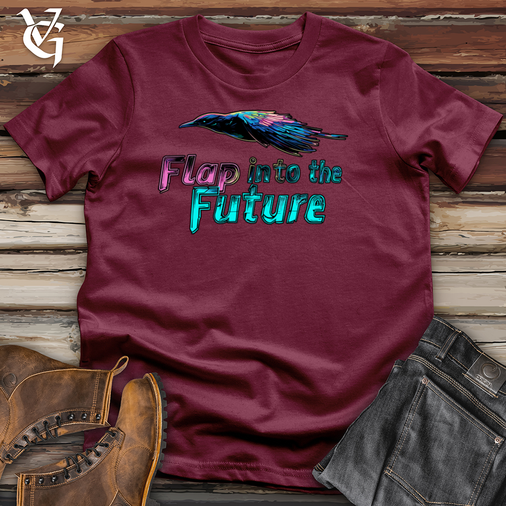 Viking Goods Flap Into The Future Softstyle Tee Maroon / L