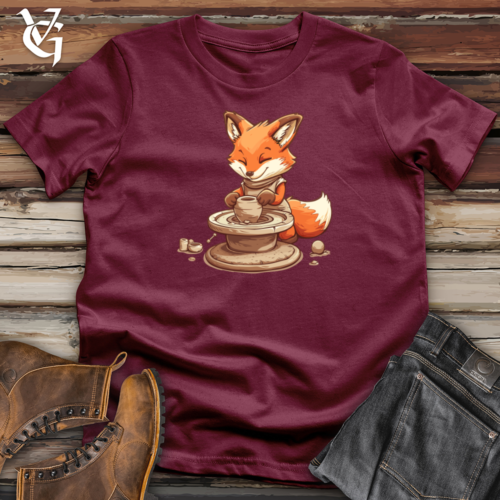 Viking Goods Fox Potter Craft Softstyle Tee Maroon / L