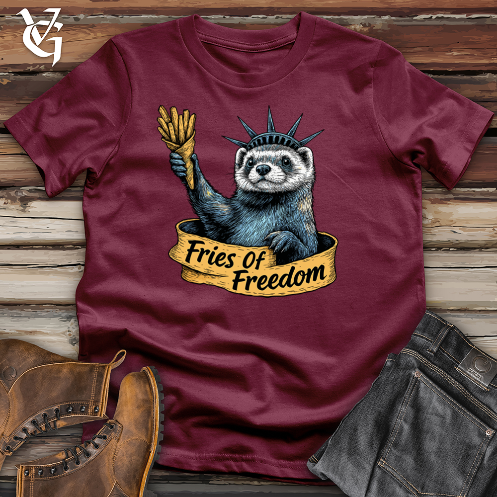 Viking Goods Fries of Freedom Softstyle Tee Maroon / L