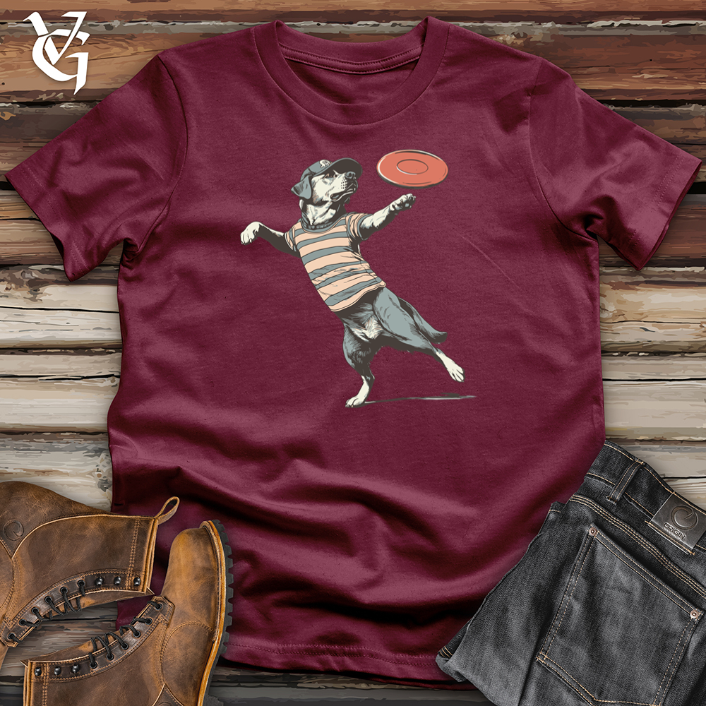 Viking Goods Frisbee Dog Softstyle Tee Maroon / L