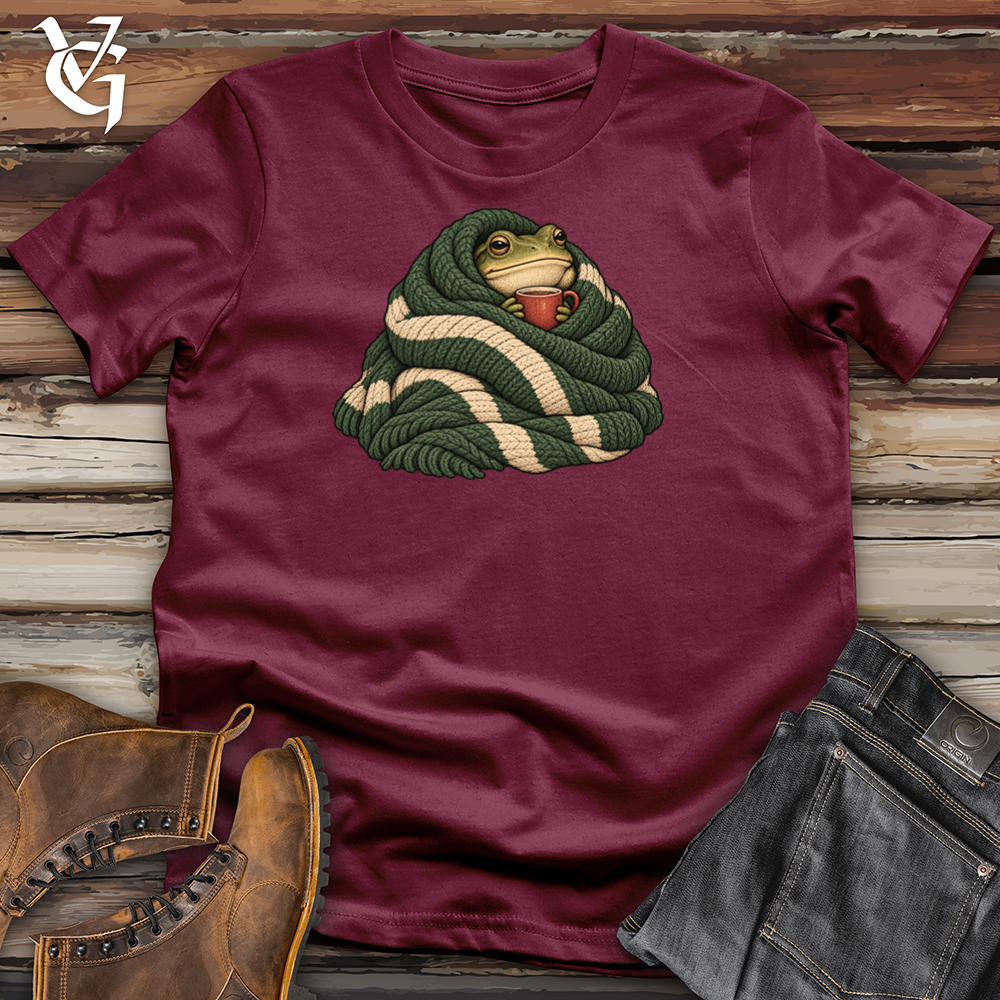 Viking Goods Frog Cozy Blanket Tee Maroon / L