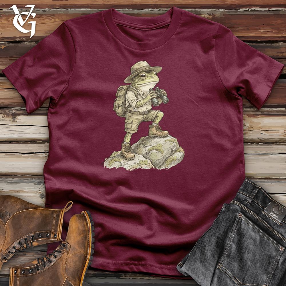 Viking Goods Frog Hiker Binoculars Tee Maroon / L