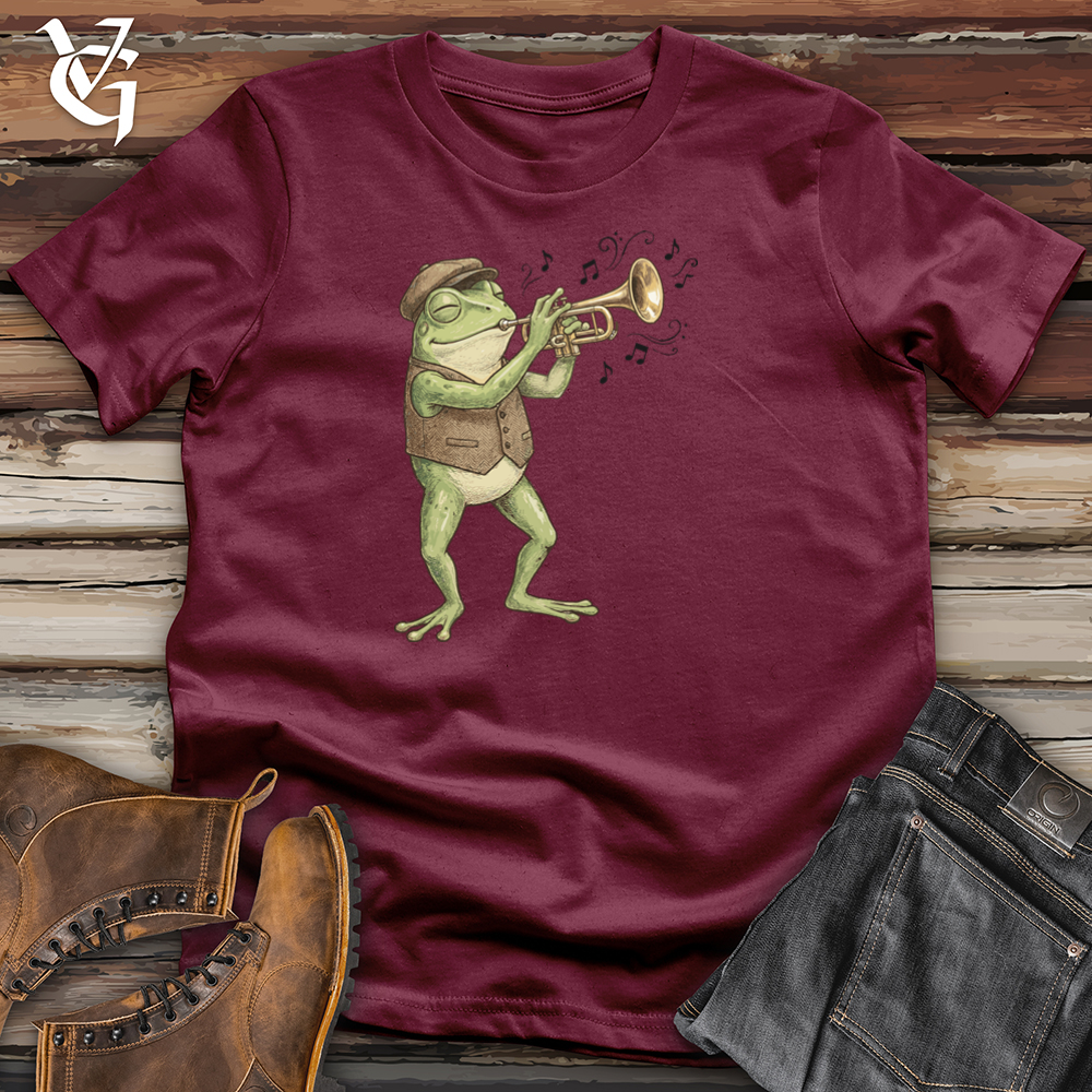 Viking Goods Frog Jazz Trumpet Tee Maroon / L