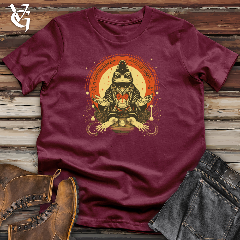 Viking Goods Frog Mystical Meditation Softstyle Tee Maroon / L