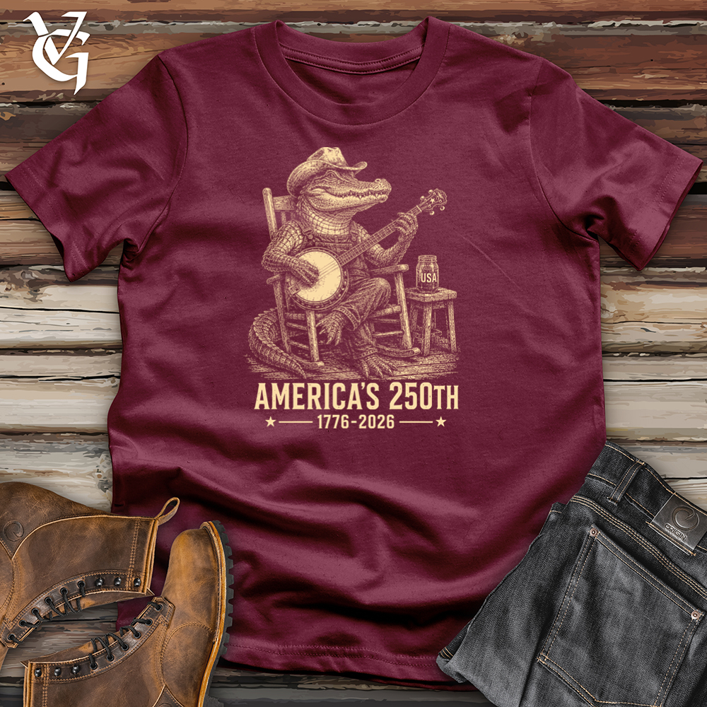 Viking Goods Gator Banjo Softstyle Tee Maroon / L