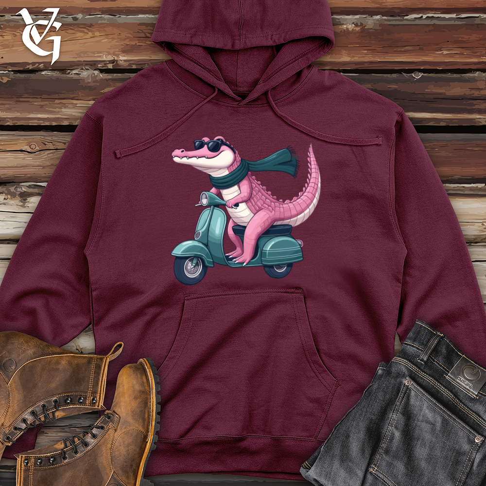 Viking Goods Gator Scoot Midweight Hooded Sweatshirt Maroon / L