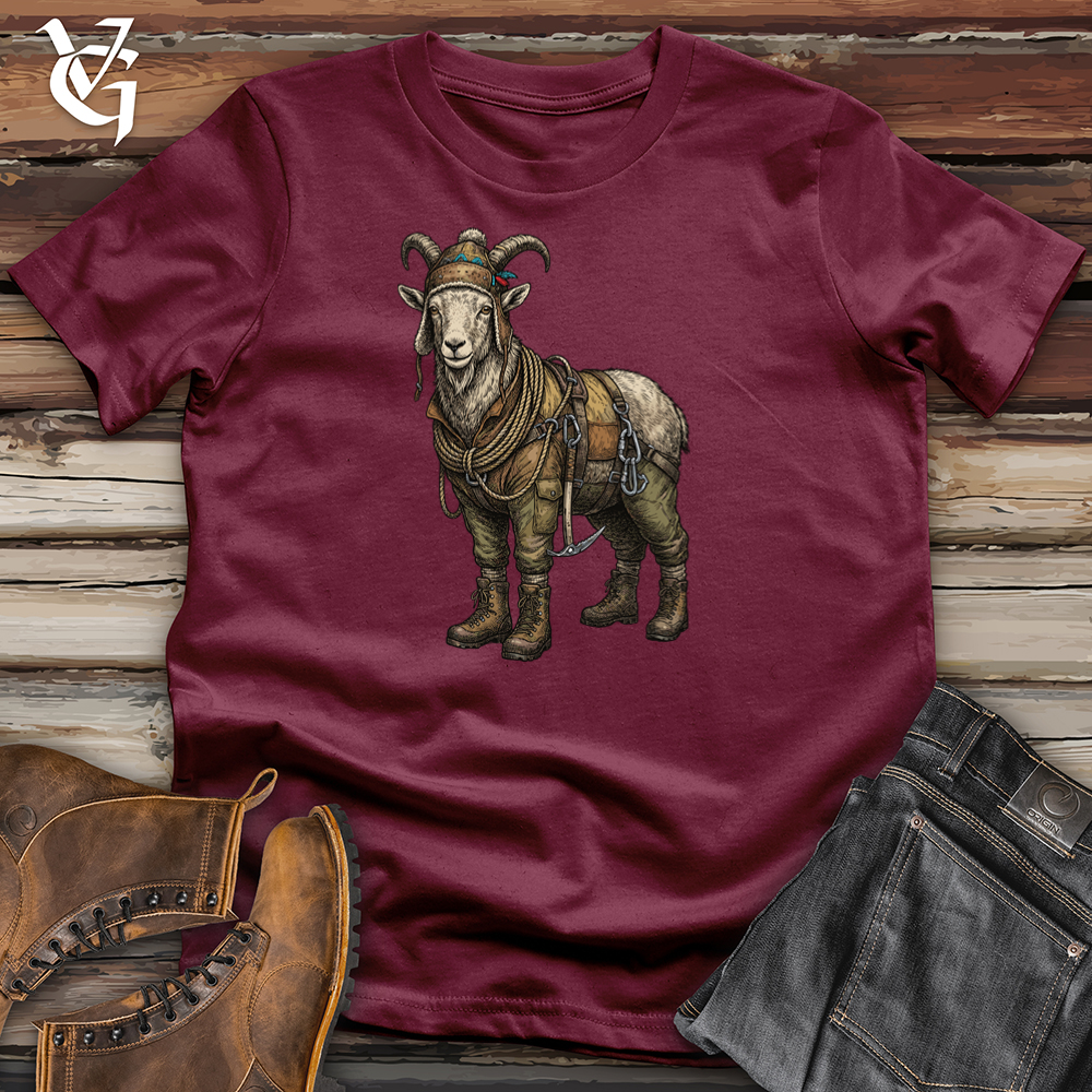 Viking Goods Goat Mountain Climber Tee Maroon / L
