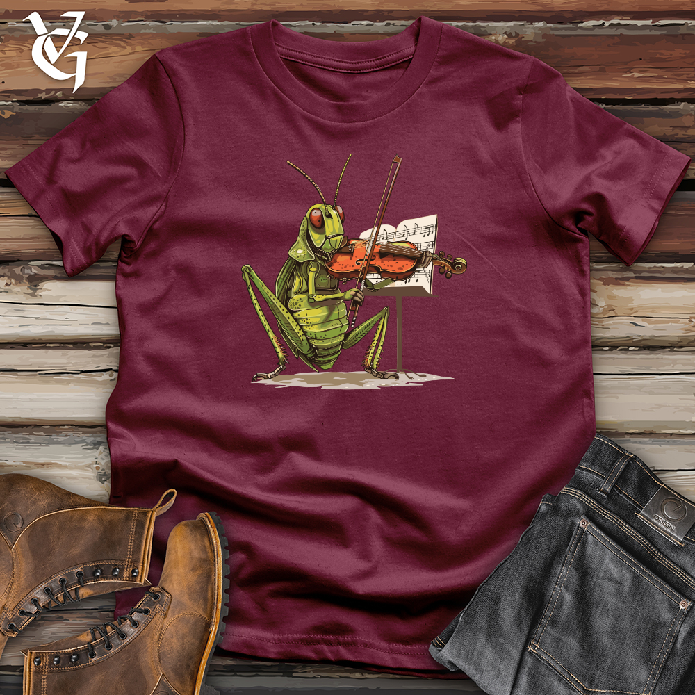 Viking Goods Grasshopper Violin Virtuoso Softstyle Tee Maroon / L