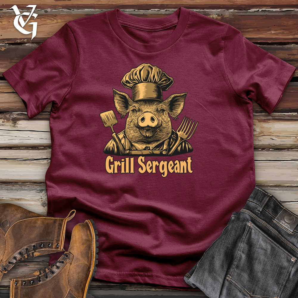 Viking Goods Grill Sergeant Hog Softstyle Tee Maroon / L