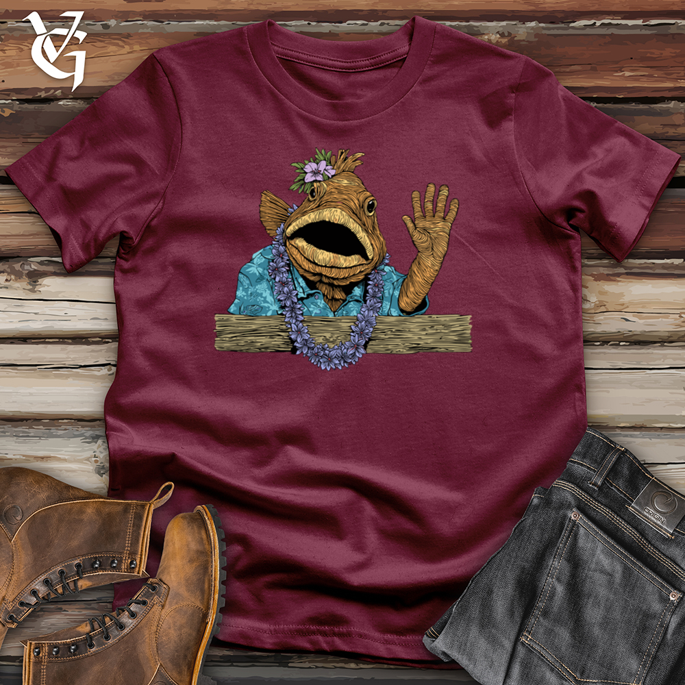 Viking Goods Grouper Greeter Softstyle Tee Maroon / L