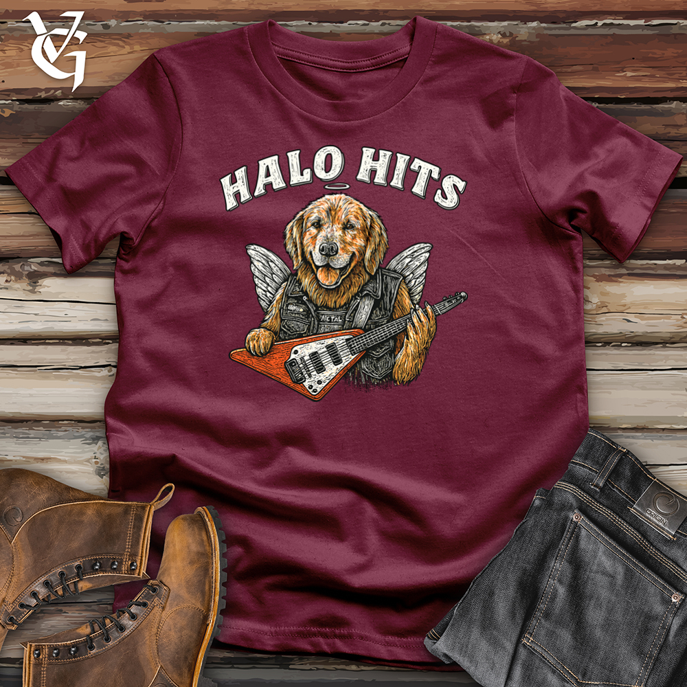 Viking Goods Halo Hits Dog Softstyle Tee Maroon / L