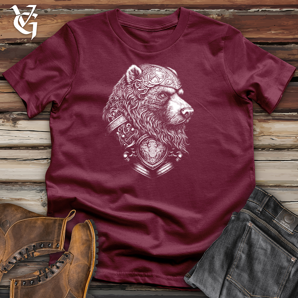 Viking Goods Handsome Celtic Bear Softstyle Tee Maroon / L