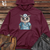 Viking Goods Healing Hoot Guardian Midweight Hooded Sweatshirt Maroon / L