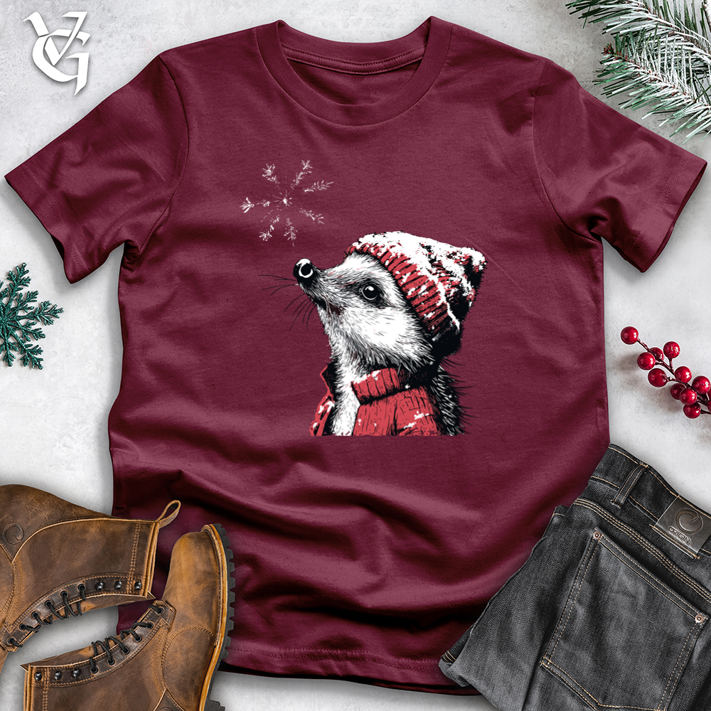 Viking Goods Hedgehog Snowflake Softstyle Tee Maroon / L