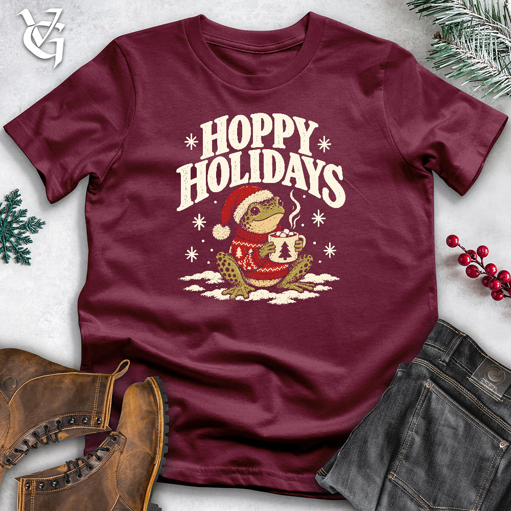 Viking Goods Hoppy Holidays Softstyle Tee Maroon / L