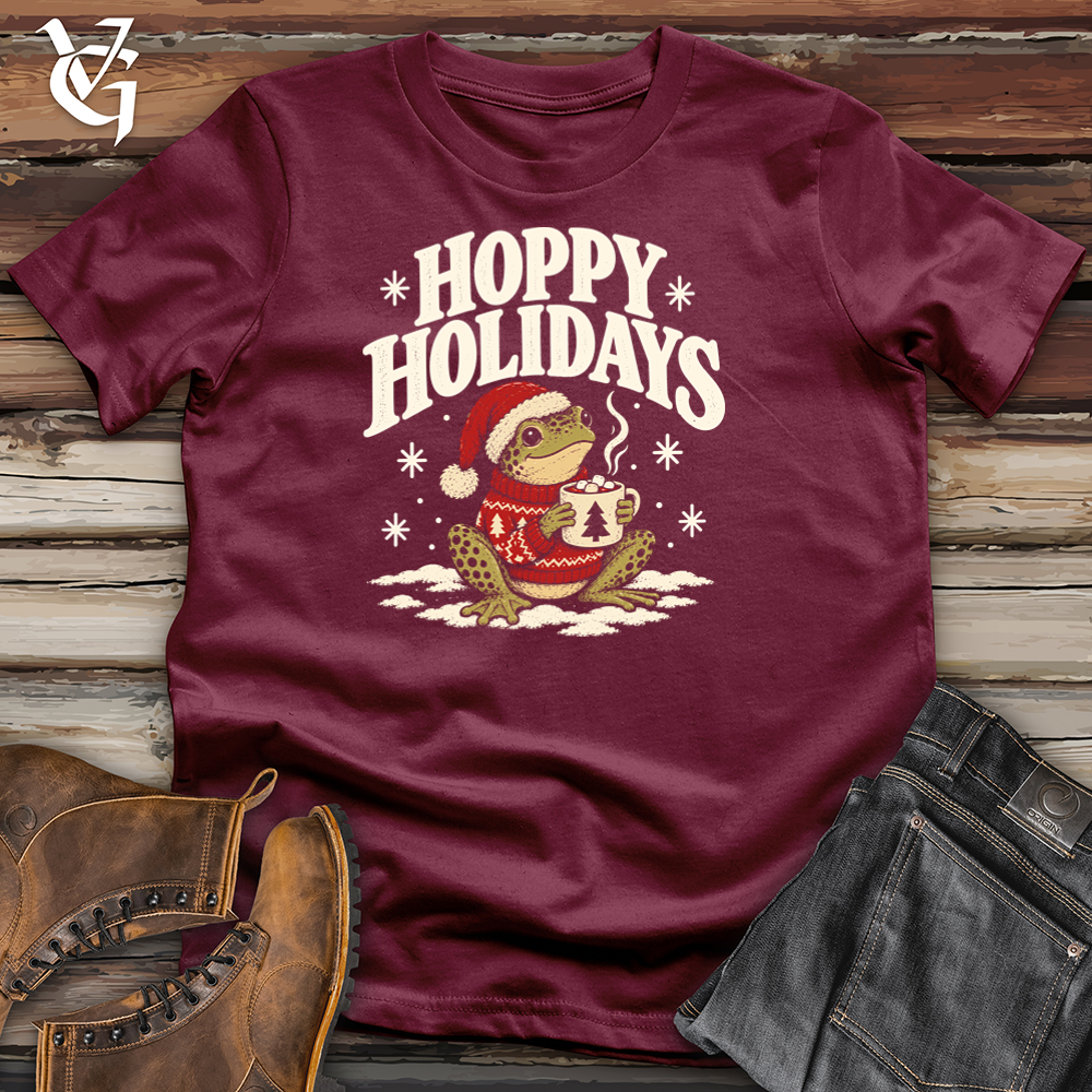 Viking Goods Hoppy Holidays Tee Maroon / L