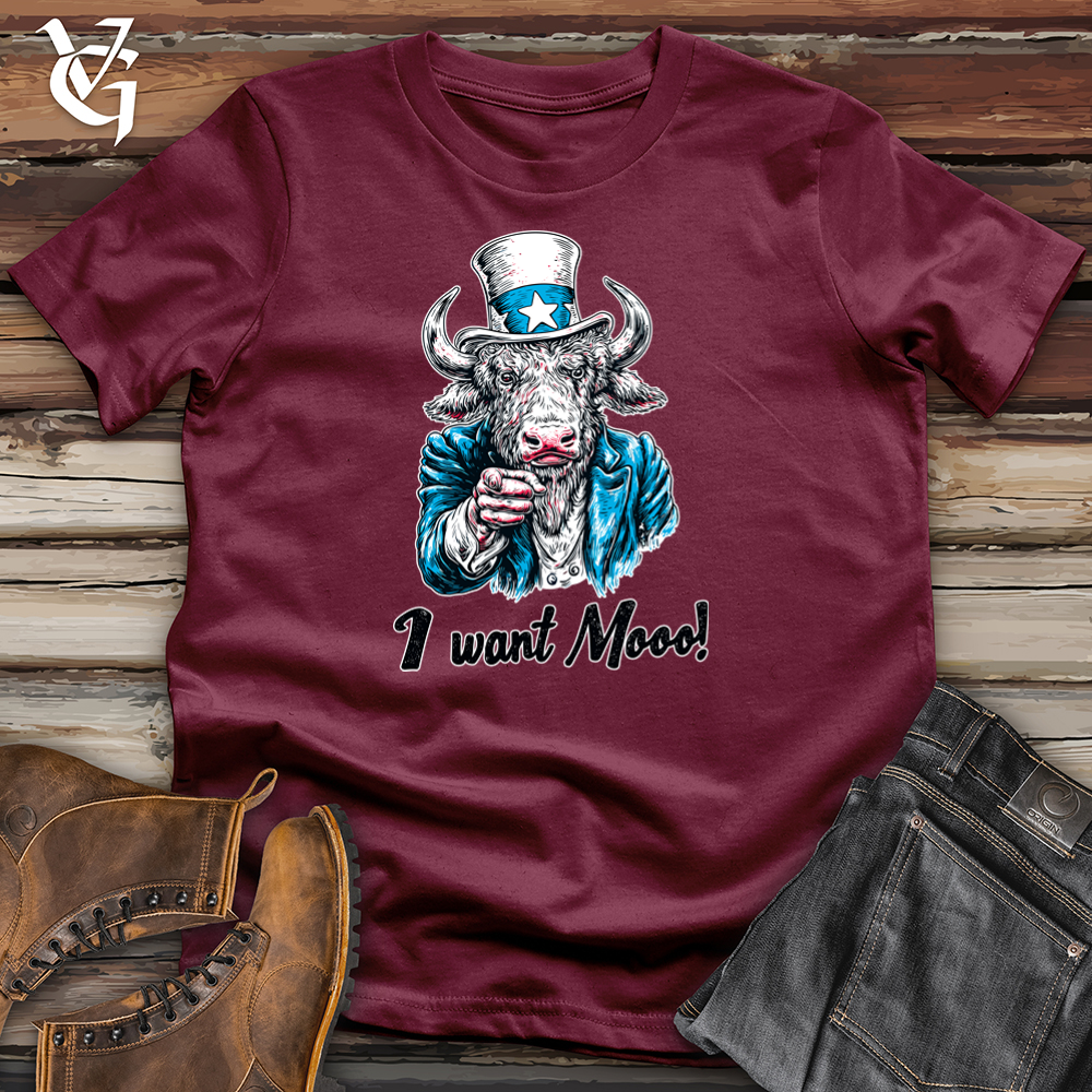 Viking Goods I Want Mooo Softstyle Tee Maroon / L