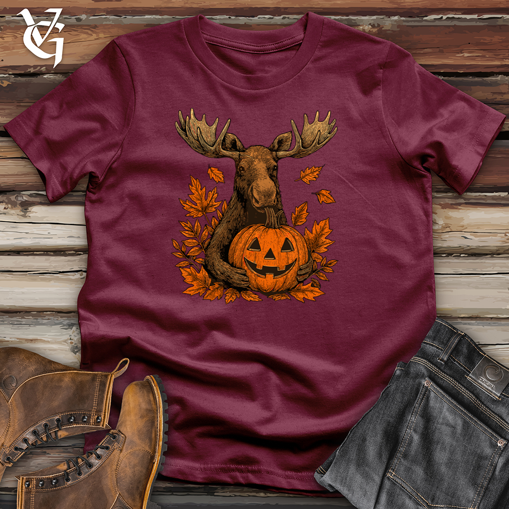 Viking Goods Jack O Lantern Moose Softstyle Tee Maroon / L