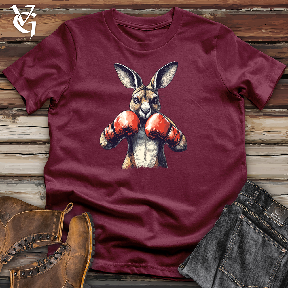 Viking Goods Kangaroo Knockout Softstyle Tee Maroon / L