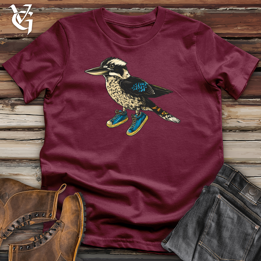 Viking Goods Kookaburra Neon Flight Softstyle Tee Maroon / L