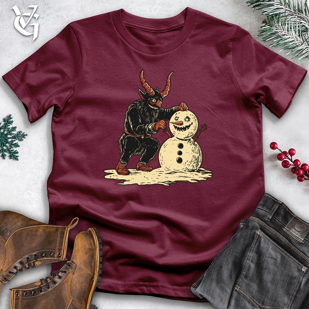 Viking Goods Krampus Snowman Softstyle Tee Maroon / L