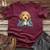 Viking Goods Labradoodle Cozy Beverage Softstyle Tee Maroon / L