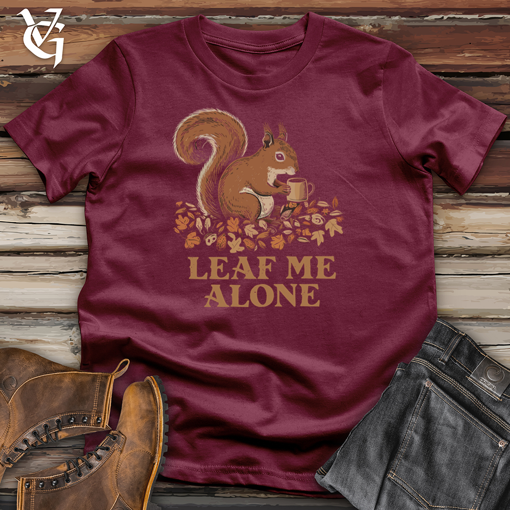 Viking Goods Leaf Me Alone Squirrel Softstyle Tee Maroon / L